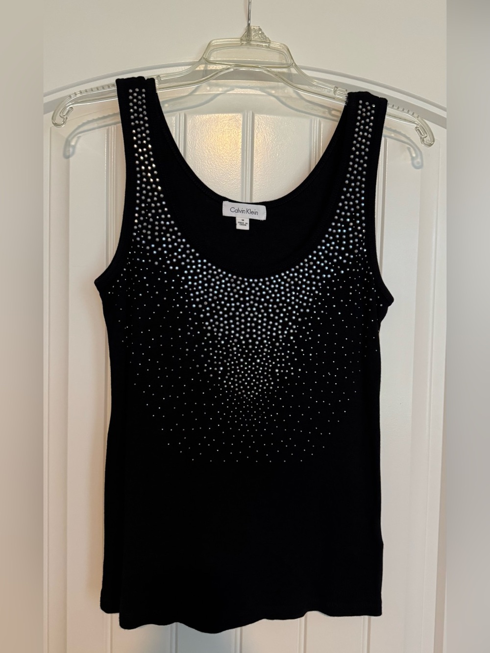 Calvin Klein Black Tank with Silver Stud Detailing